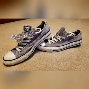 Stars and Stripes Double Ttounge Gray Converse